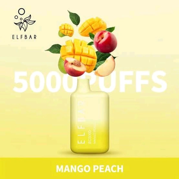 ELF BAR 5000 DISPOSABLE BARS|PEACH MANGO