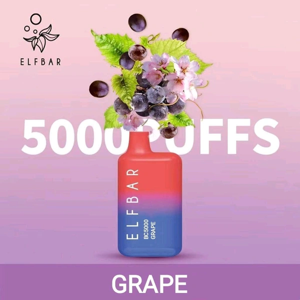 ELF BAR 5000 DISPOSABLE BARS|GRAPE