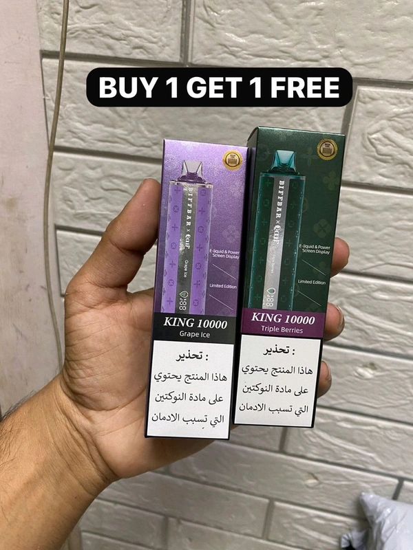 Biffbar X Qaif king 10000| TRIPLE BERRIES |GRAPE ICE