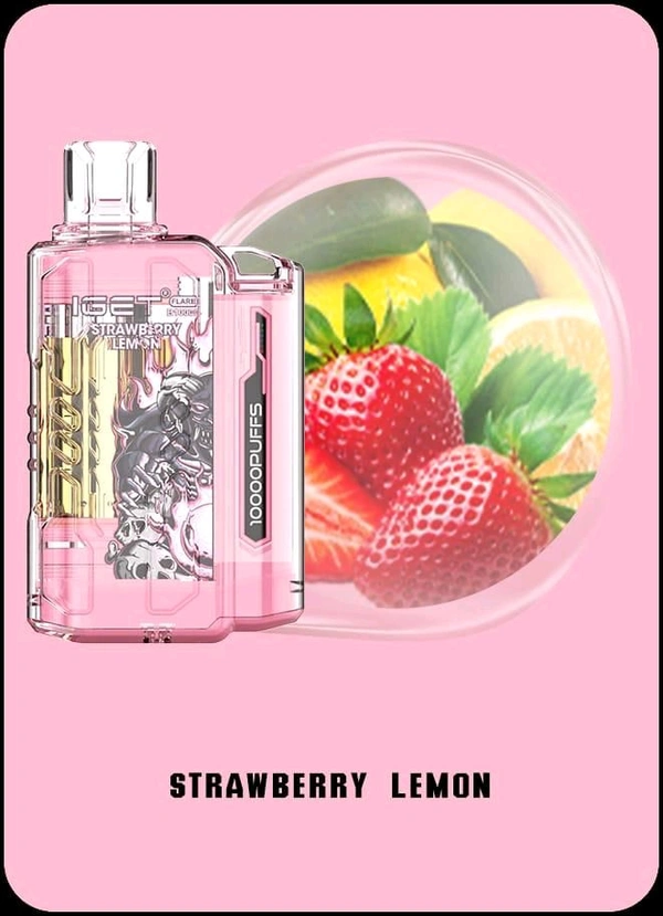 IGET FLARE 10000 PUFF | Strawberries Lemon