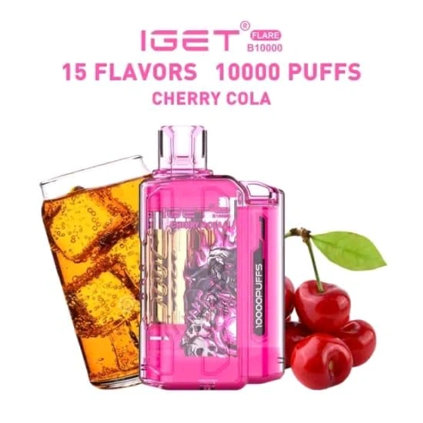 IGET FLARE 10000 PUFF | Cherr Cola