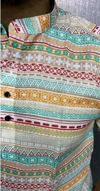 MENS SHORT CASUAL KURTA SHIRT - XL