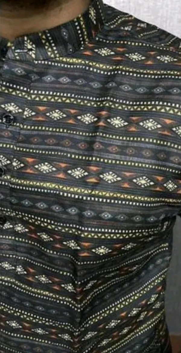 MENS SHORT CASUAL KURTA SHIRT - M