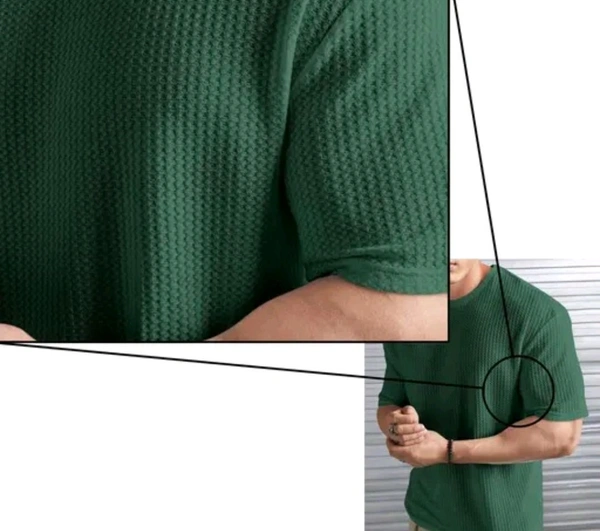 Men Cotton Blend Blend Regular Tshirts - XL