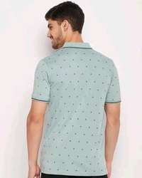 UNIBERRY Men's Cotton Half Sleeves Printed Polo Neck T-shirtName: UNIBERRY Men's Cotton Half Sleeves Printed Polo Neck T-shirtFabric: Cotton BlendSleeve Length: Short SleevesPattern: PrintedNet Quantity (N): 1Sizes:M (Chest Size: 40 in, Length Size: 27 in) L (Chest Size: 42 in, Length Size: 28 in) XL (Chest Size: 44 in, Length Size: 29 in) XXL (Chest Size: 46 in, Length Size: 30 in - M