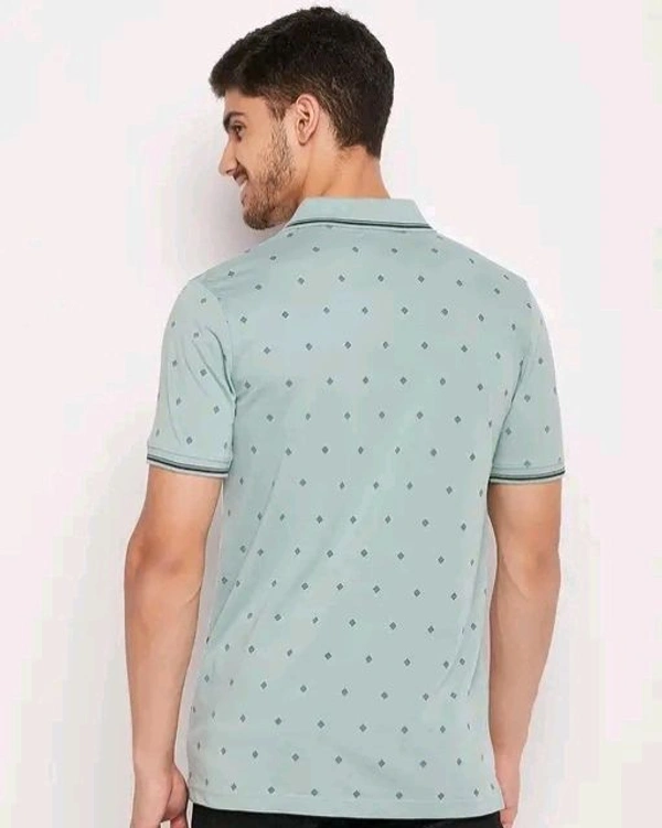 UNIBERRY Men's Cotton Half Sleeves Printed Polo Neck T-shirtName: UNIBERRY Men's Cotton Half Sleeves Printed Polo Neck T-shirtFabric: Cotton BlendSleeve Length: Short SleevesPattern: PrintedNet Quantity (N): 1Sizes:M (Chest Size: 40 in, Length Size: 27 in) L (Chest Size: 42 in, Length Size: 28 in) XL (Chest Size: 44 in, Length Size: 29 in) XXL (Chest Size: 46 in, Length Size: 30 in - M