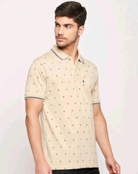 UNIBERRY Men's Cotton Half Sleeves Printed Polo Neck T-shirtName: UNIBERRY Men's Cotton Half Sleeves Printed Polo Neck T-shirtFabric: Cotton BlendSleeve Length: Short SleevesPattern: PrintedNet Quantity (N): 1Sizes:M (Chest Size: 40 in, Length Size: 27 in) L (Chest Size: 42 in, Length Size: 28 in) XL (Chest Size: 44 in, Length Size: 29 in) XXL (Chest Size: 46 in, Length Size: 30 in - M
