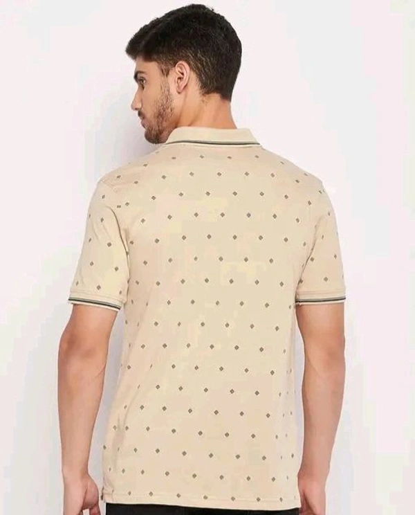 UNIBERRY Men's Cotton Half Sleeves Printed Polo Neck T-shirtName: UNIBERRY Men's Cotton Half Sleeves Printed Polo Neck T-shirtFabric: Cotton BlendSleeve Length: Short SleevesPattern: PrintedNet Quantity (N): 1Sizes:M (Chest Size: 40 in, Length Size: 27 in) L (Chest Size: 42 in, Length Size: 28 in) XL (Chest Size: 44 in, Length Size: 29 in) XXL (Chest Size: 46 in, Length Size: 30 in - M