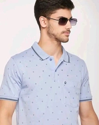 UNIBERRY Men's Cotton Half Sleeves Printed Polo Neck T-shirtName: UNIBERRY Men's Cotton Half Sleeves Printed Polo Neck T-shirtFabric: Cotton BlendSleeve Length: Short SleevesPattern: PrintedNet Quantity (N): 1Sizes:M (Chest Size: 40 in, Length Size: 27 in) L (Chest Size: 42 in, Length Size: 28 in) XL (Chest Size: 44 in, Length Size: 29 in) XXL (Chest Size: 46 in, Length Size: 30 in - M