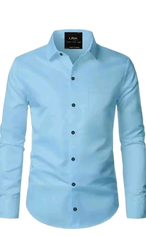 Banana Plug Men's Solid Slim Spread Collar White Shirts - M, Blush Pink