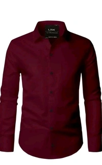Banana Plug Men's Solid Slim Spread Collar White Shirts - M, Blush Pink