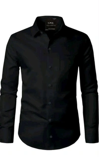 Banana Plug Men's Solid Slim Spread Collar White Shirts - M, Violet Eggplant