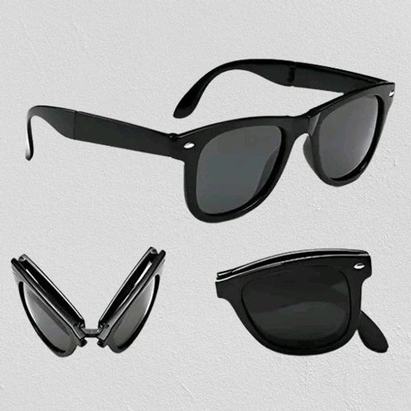 Black Plastic Wayfarer , UV Protected Sunglasses (Pack of 1)