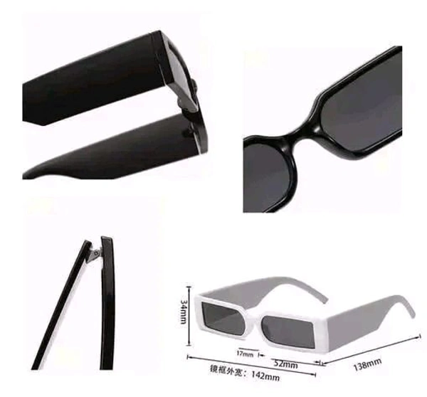 Black Plastic Square , TR-90 Sunglasses