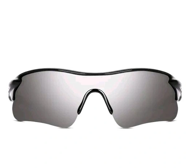 Men Black Polycarbonate Sports , UV Protected Thug Life Sunglasses 