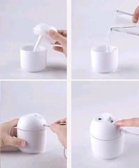 Ultrasonic 220ml Mini Humidifier Aroma Oil Diffuser USB Cool Mist Humidifier with Colorful Night Light for Home Car