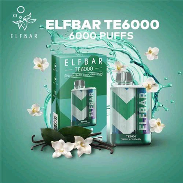 ELFBAR TE6000 (UAE)ORIGINAL|VANILLA CUSTARD 