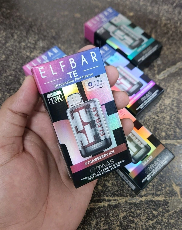 ELFBAR TE13000ELFBAR TE13000 RECHARGEABLE DISPOSABLE - Strawberry🍓ice🧊