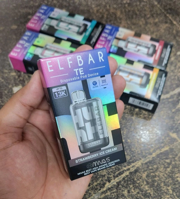 ELFBAR TE13000ELFBAR TE13000 RECHARGEABLE DISPOSABLE - Strawberry🍓ice cream🍨