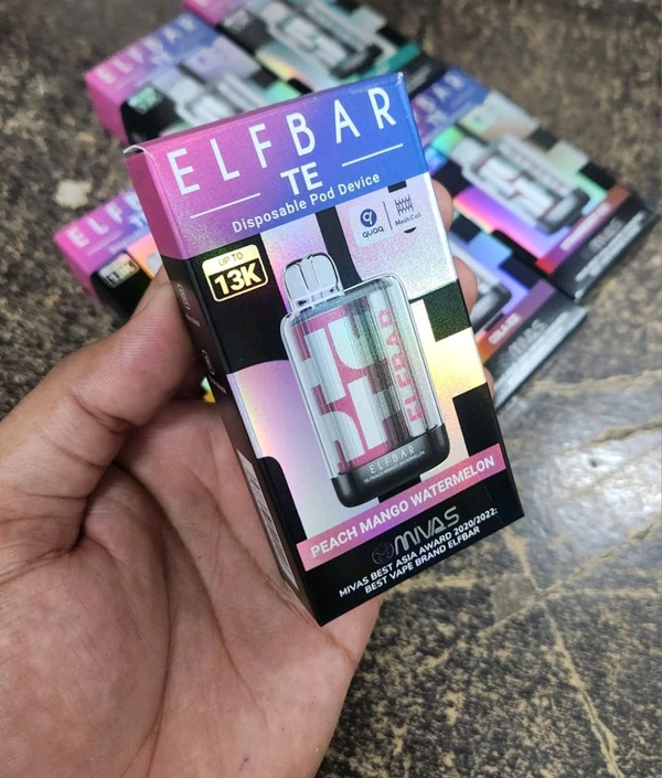 ELFBAR TE13000ELFBAR TE13000 RECHARGEABLE DISPOSABLE - Peach🍑mango🥭Watermelon🍉