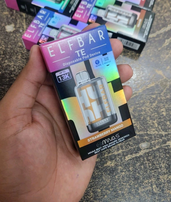 ELFBAR TE13000 RECHARGEABLE DISPOSABLE - Strawberry🍓mango