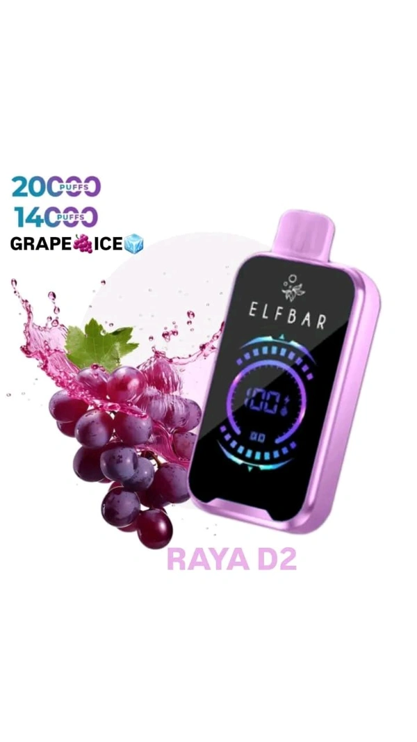  ELFBAR RAYA D2 l Grape ice - Grape ice