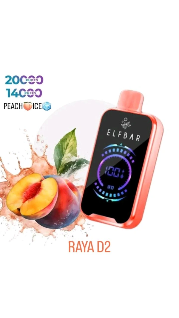 ELFBAR RAYA D2 l Peach ice - Peach ice