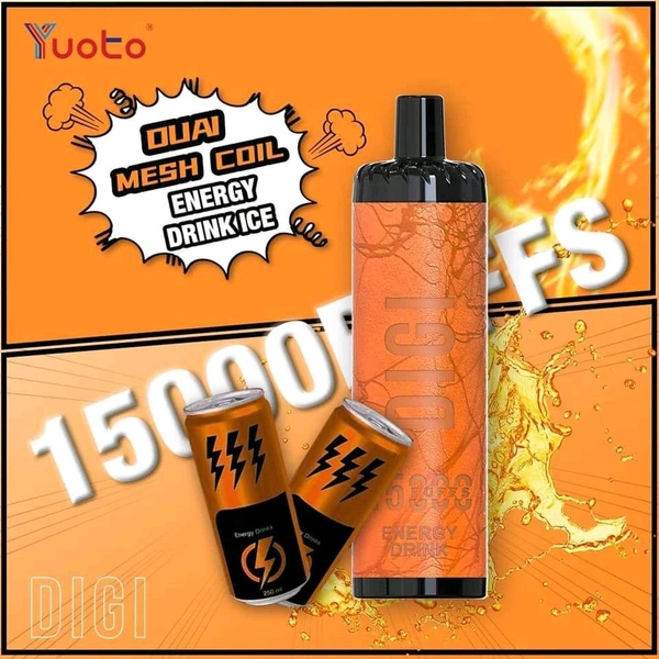 Yuoto DIGI 15000 Energy Drink Ice Dual Mesh Disposable Vape - Energy Drink Ice