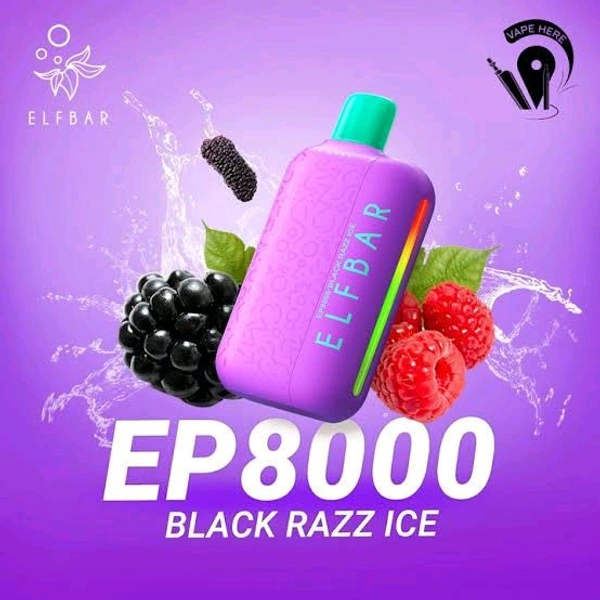 ELFBAR EP8000 PUFF l  ⁠⁠BLACK RAZZ - ⁠BLACK RAZZ