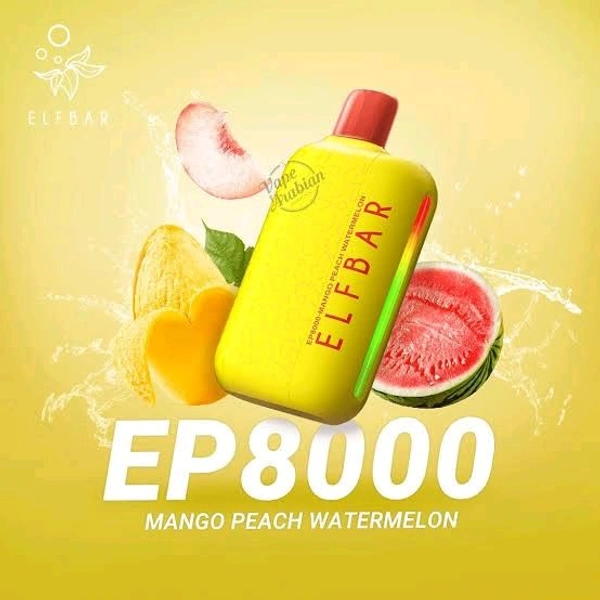 ELFBAR EP8000 PUFF l ⁠MANGO PEACH WATERMELON - ⁠MANGO PEACH WATERMELON