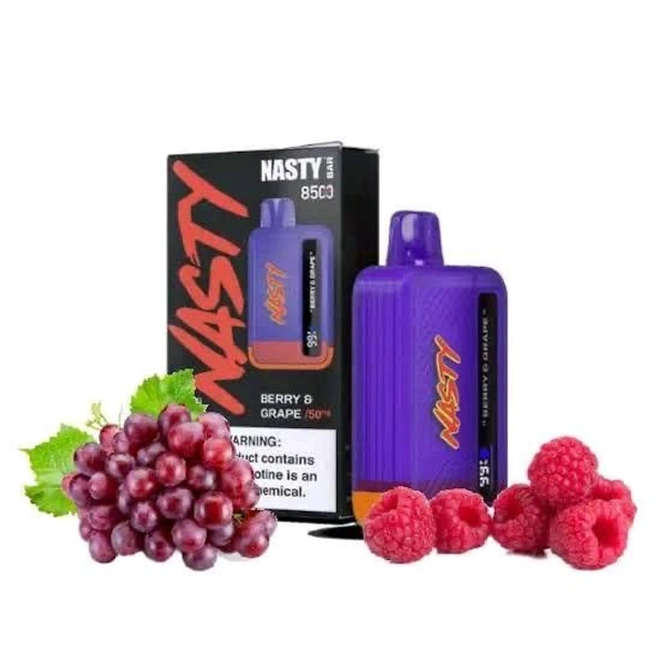 NASTY 8500PUFFS Berry Grape Ice  - Berry Grape Ice
