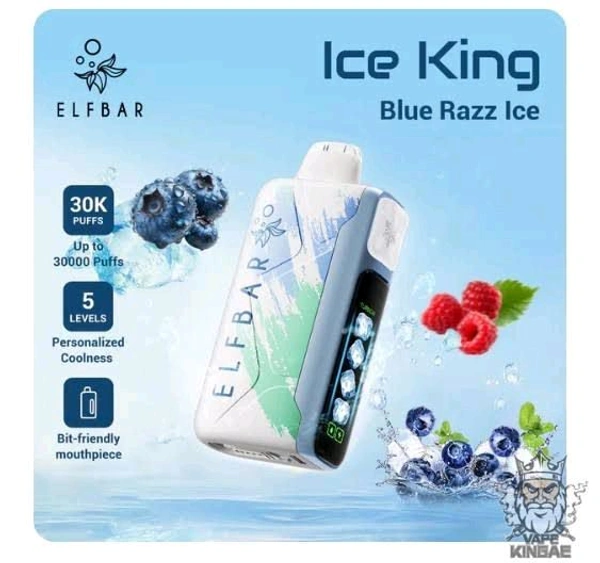 ELFBAR ICE KING 30000 PUFF - ⁠BLUERAZZ ICE