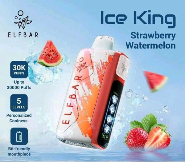 ELFBAR ICE KING 30000 PUFF - ⁠STRAWBERRY WATERMELON ICE