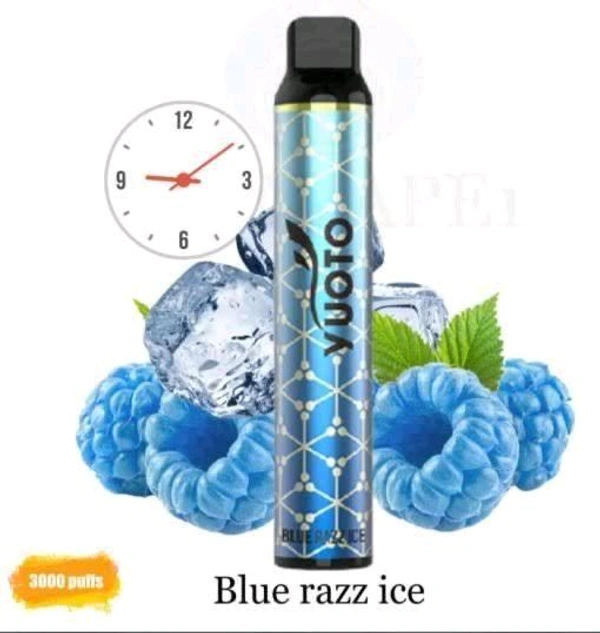 YOUTO 3000 PUFF VAPE - ⁠BLUERAZZ ICE
