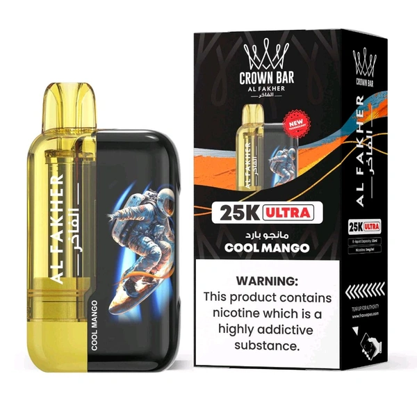 Al Fakher Crown Bar(ULTRA) 25000 Puffs - Cool Mango