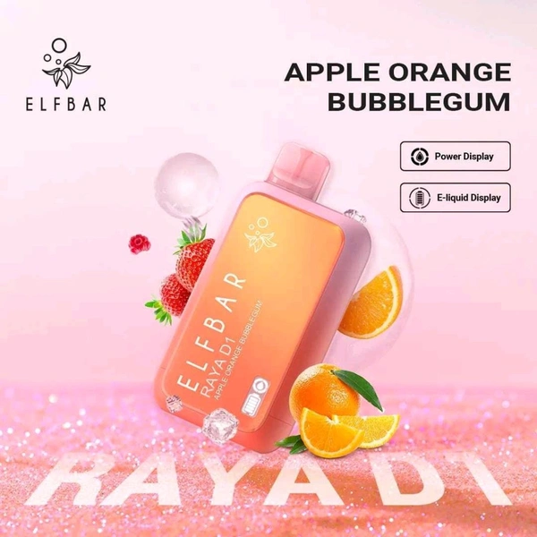 ELFBAR RAYA D1 13000 puff
 - Apple Orange Bubblegum
