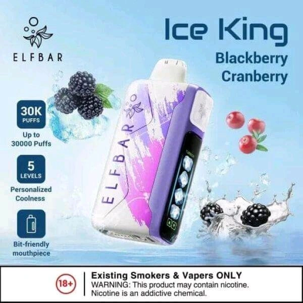 Elf Bar Ice King 30000 - Blackberry Cranberry