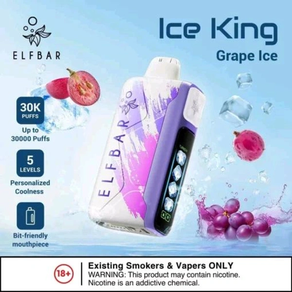 Elf Bar Ice King 30000 - Grape🍇ice