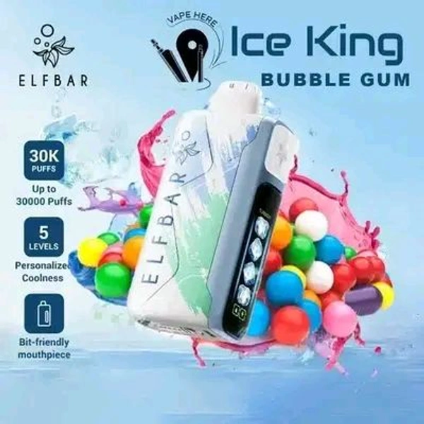 Elf Bar Ice King 30000 - Bubble Gum