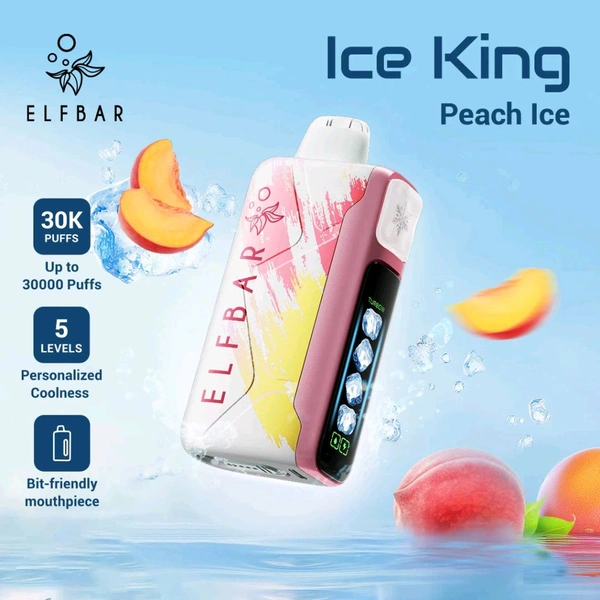  Elf Bar Ice King 30000 - Peach Ice