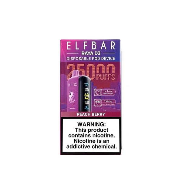 ELFBAR RAYA D3 25000 PUFFS  - Peach Berry