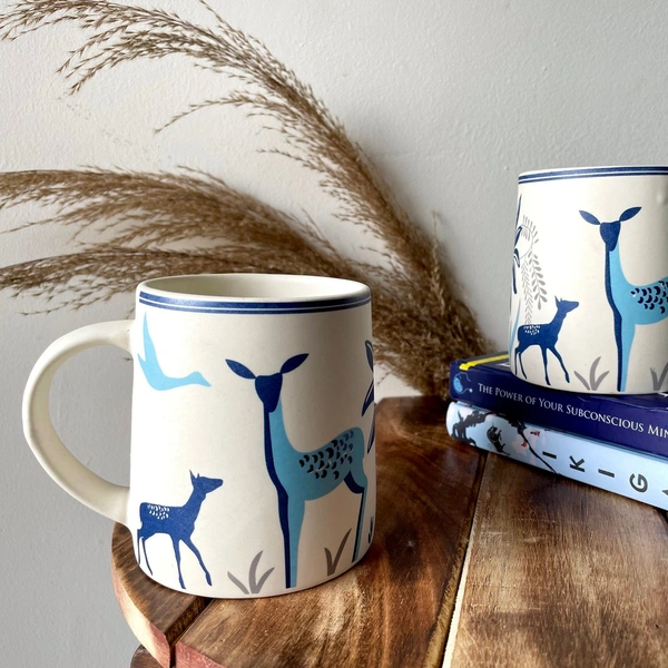 Nature Forest Coffee Mug (Single) - Satin Linen, 200ml