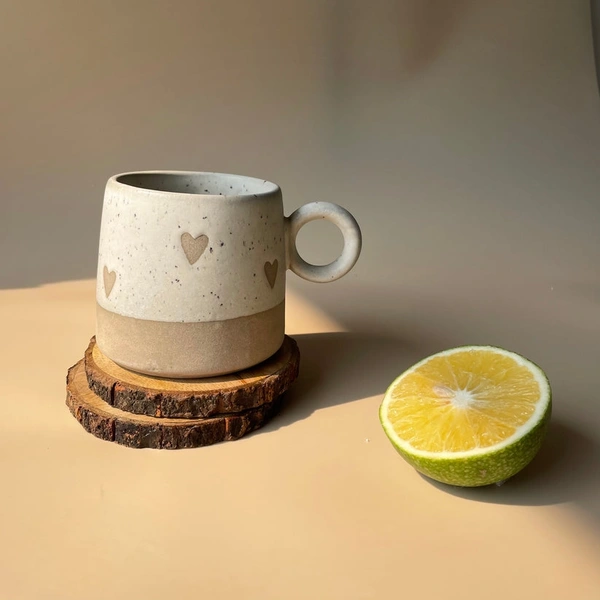Brown Heart Coffee Mug (Single) - 250ml