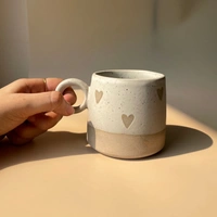 Brown Heart Coffee Mug (Single) - 250ml