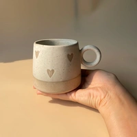 Brown Heart Coffee Mug (Single) - 250ml