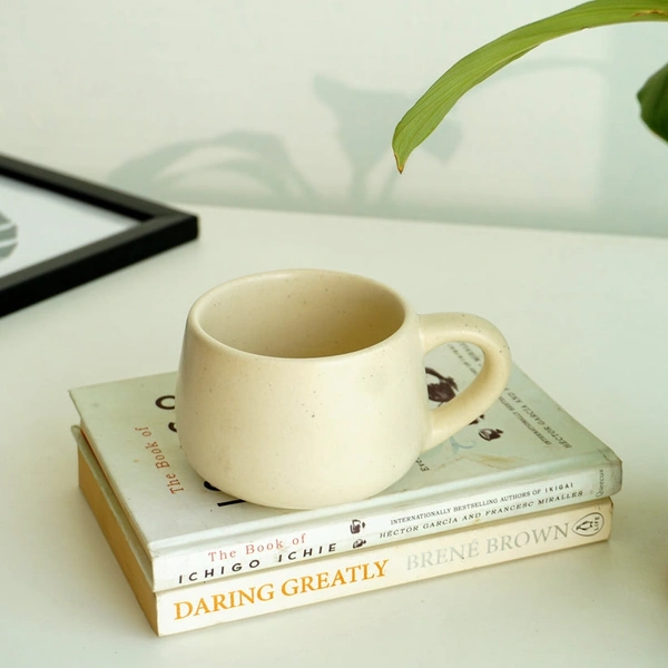 Black Coffee Mug (Single)  - White, 375 ml