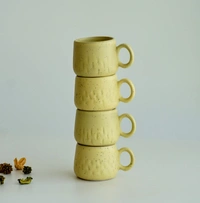 Yellow Coffee Cup (Set Of 2)