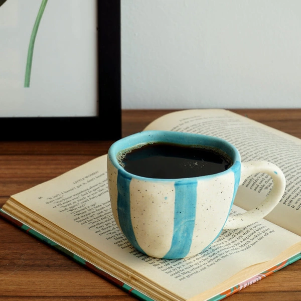 Blue stripped Coffee Mug (Single) - 200ml