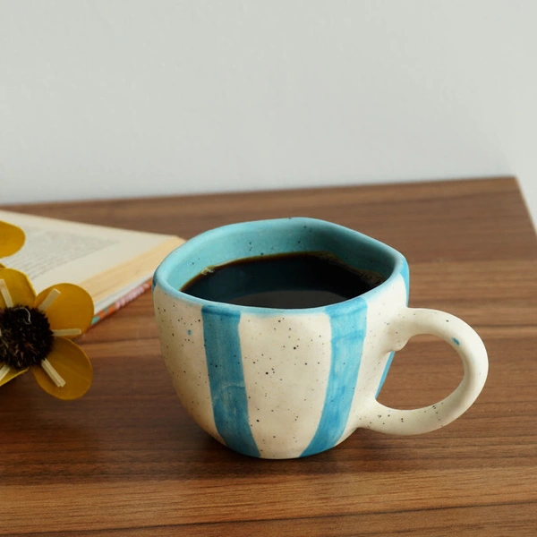 Blue stripped Coffee Mug (Single) - 200ml