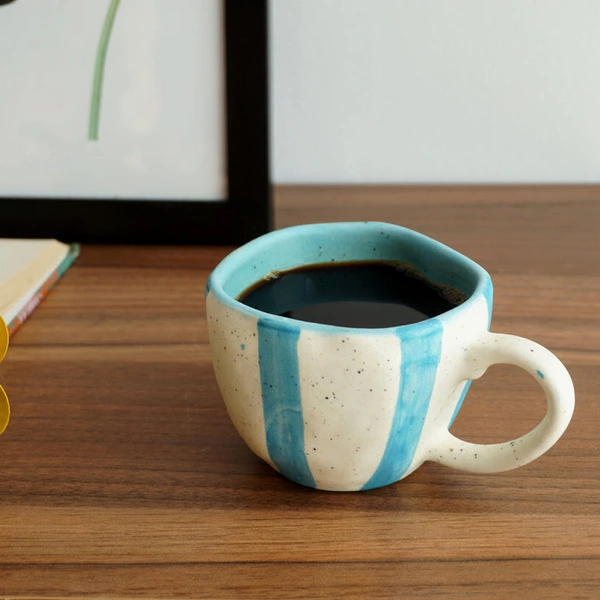 Blue stripped Coffee Mug (Single) - 200ml